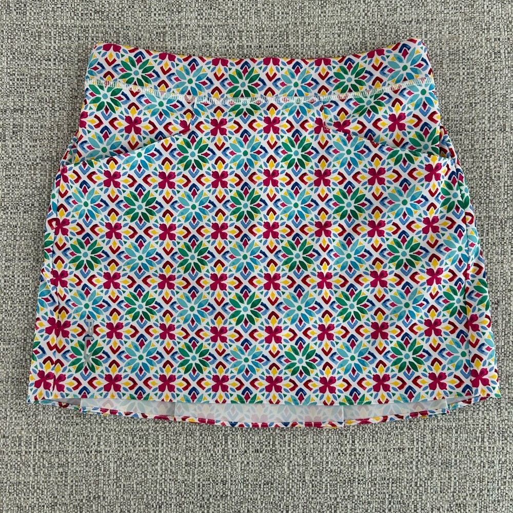 Polo Ralph Lauren RLX Girls Small (7) Floral Skort with built in shorts